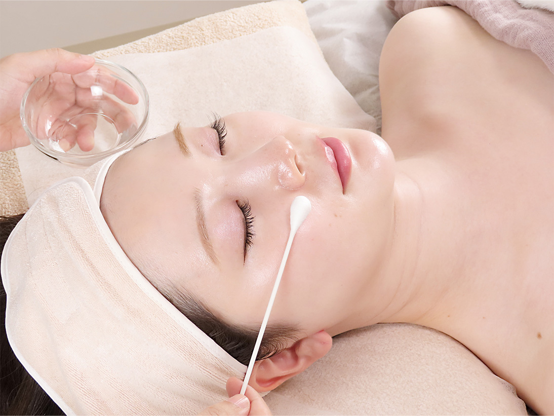 施術ピーリング